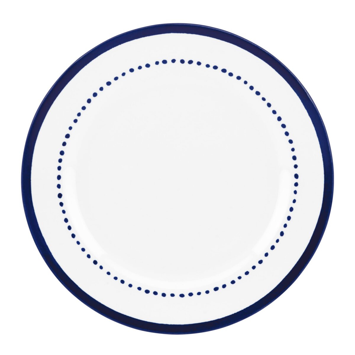 Blue Diagonal Stripe Dinner Plate