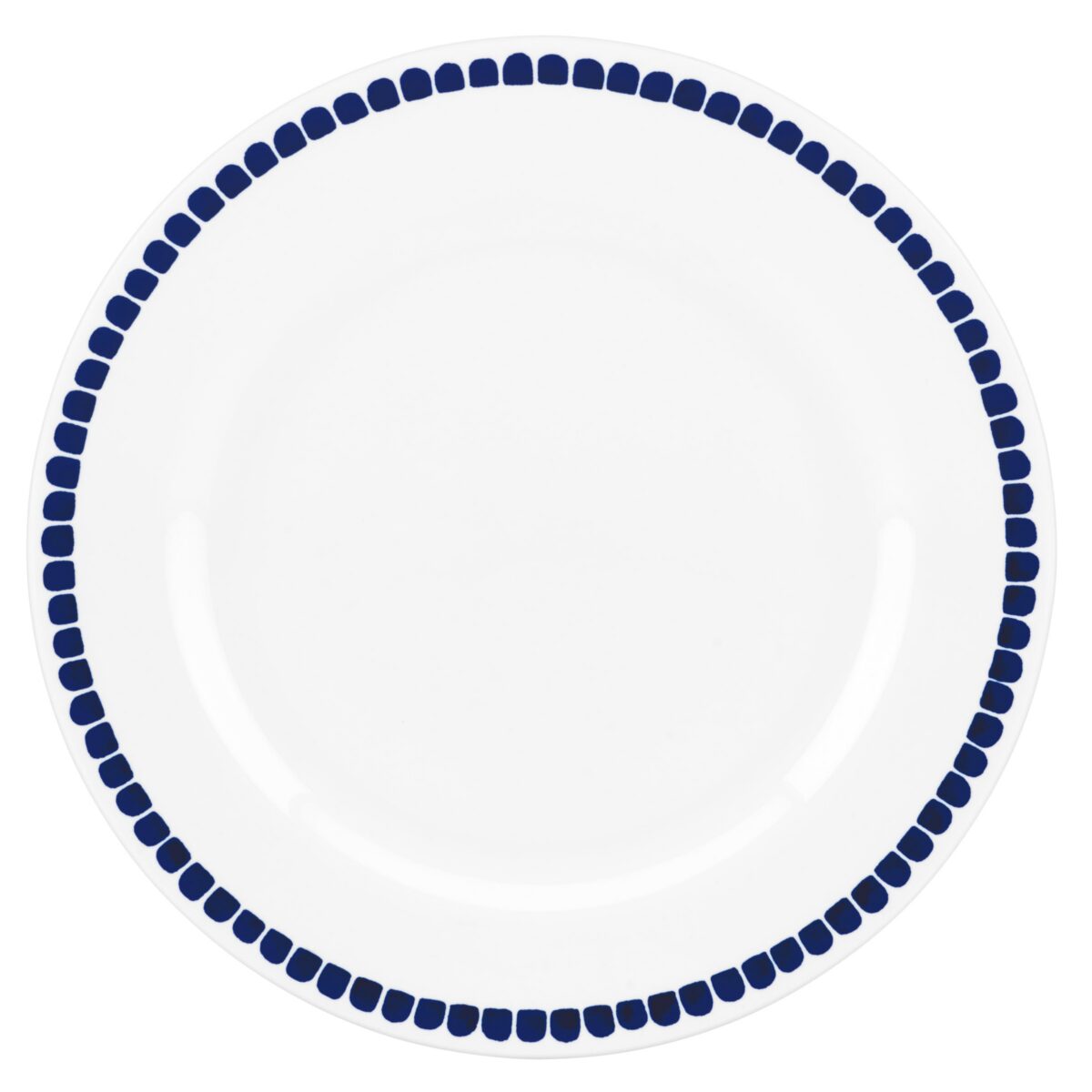 Blue Horizontal Stripe Dinner Plate